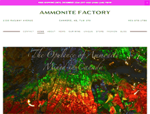 Tablet Screenshot of ammonite-factory.com